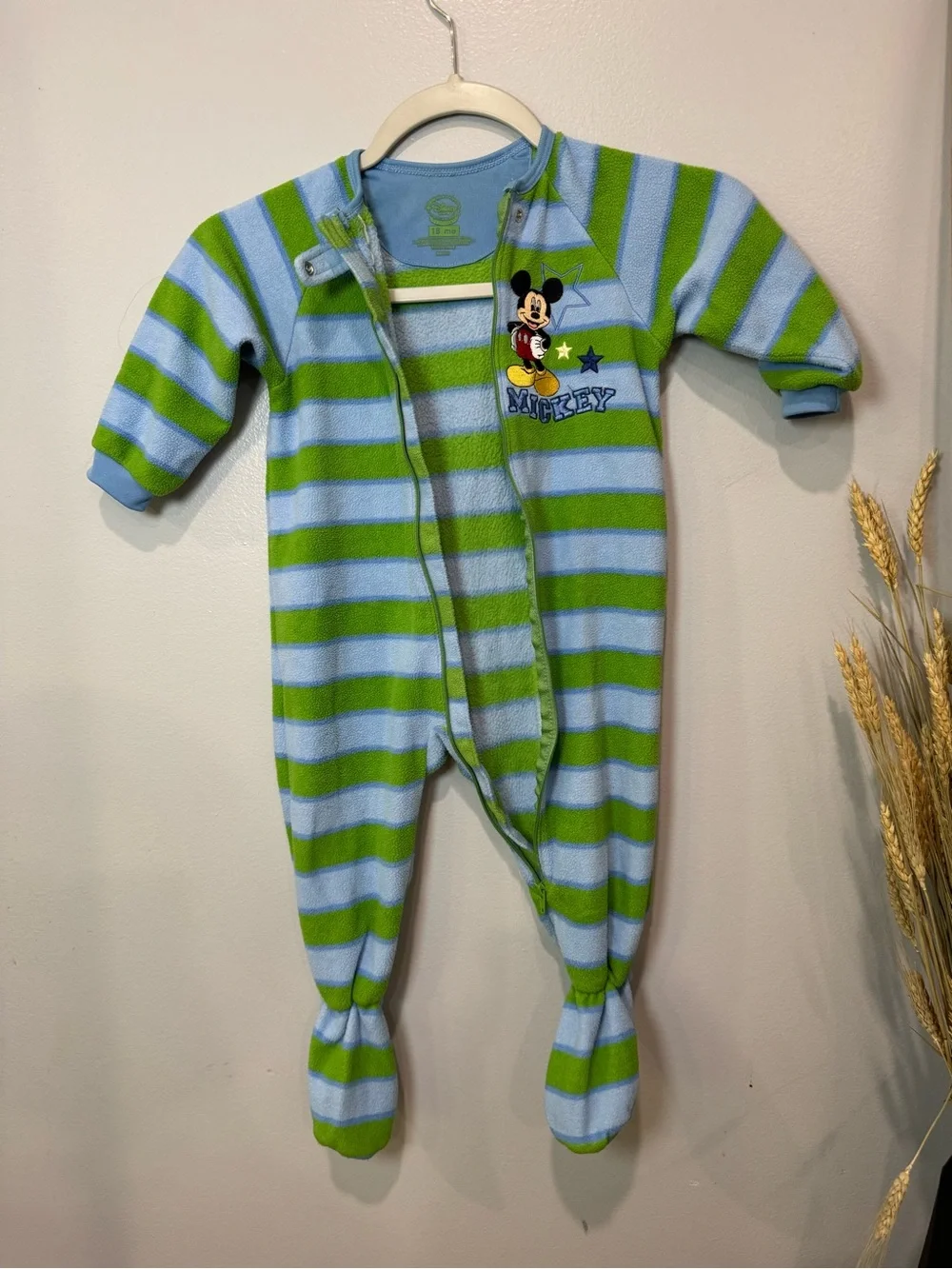 Disney Mickey Mouse  pajamas  One-piece Shortall 18 Months